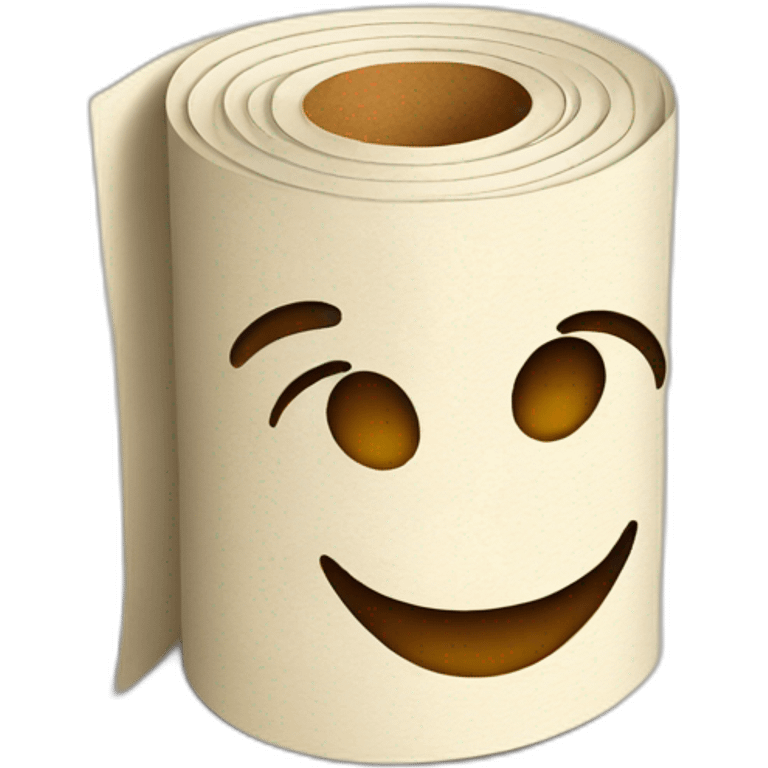 rolled paper emoji