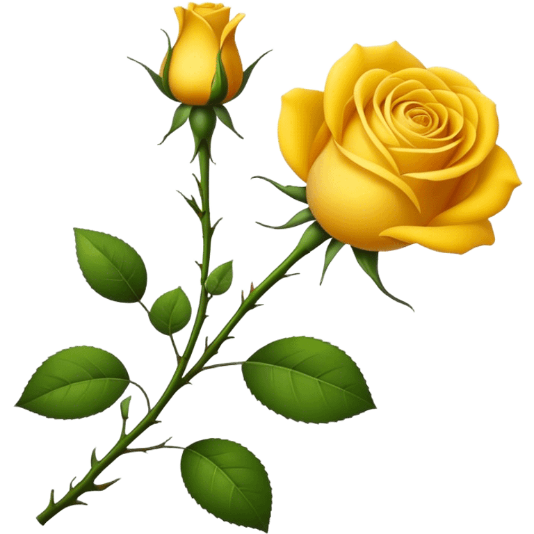 Yellow rose emoji