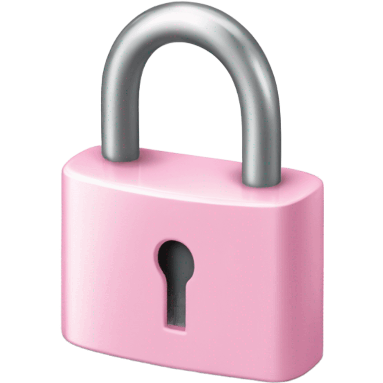 light pink lock  emoji