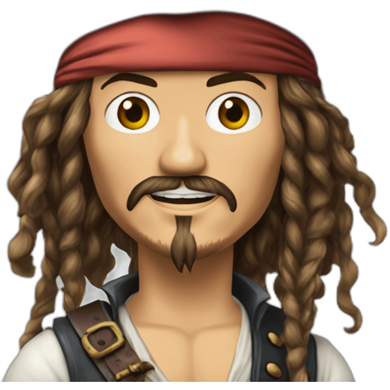 Johnny Depp pirates des Caraïbes emoji