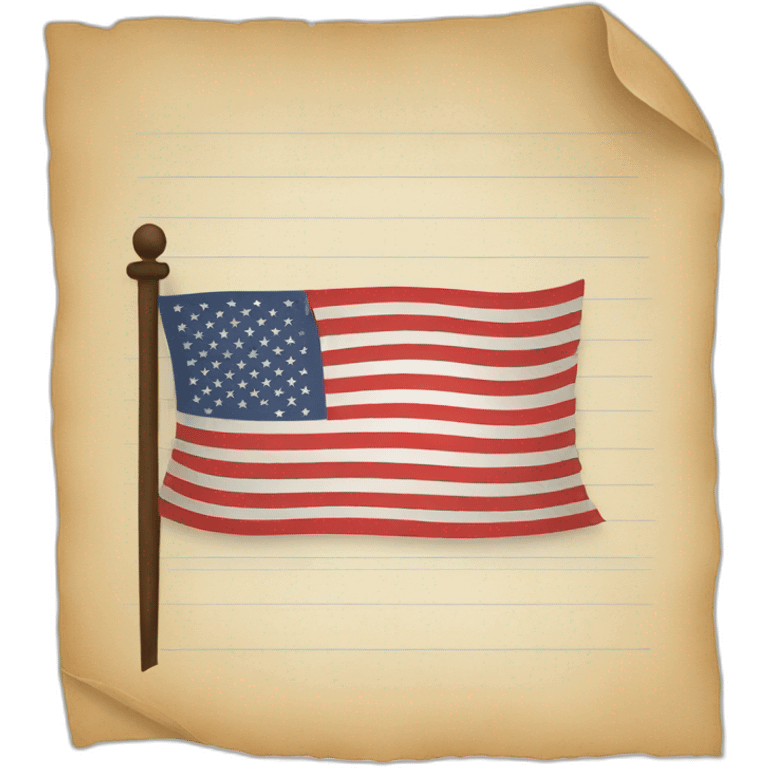 document with us flag emoji