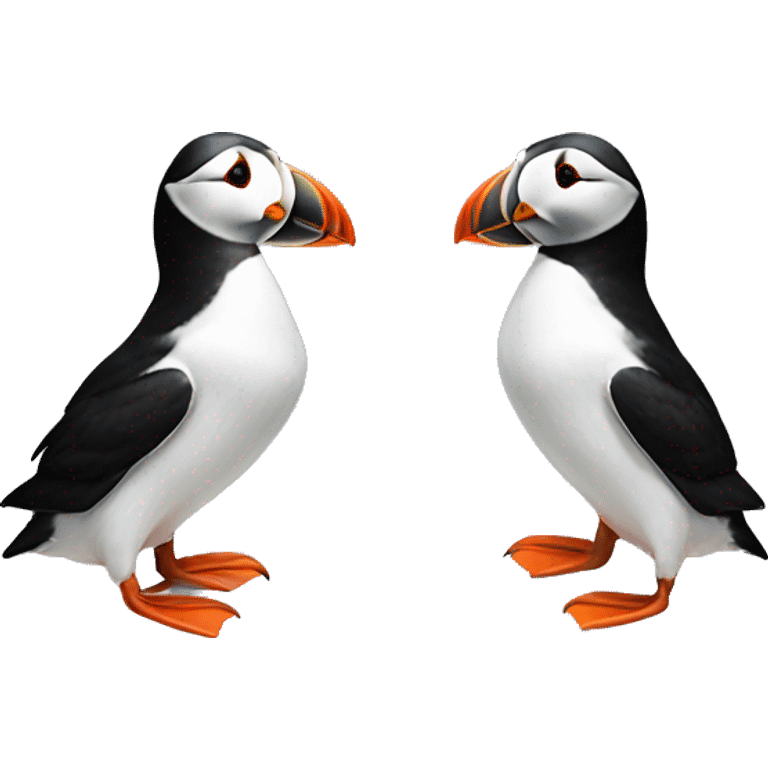 Puffin earring fish emoji