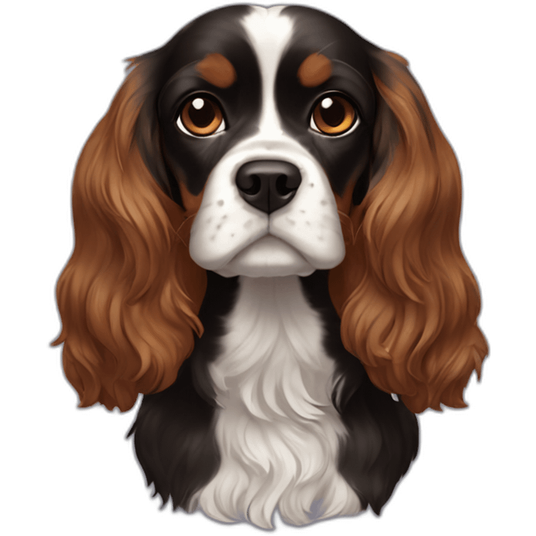 black-cavalier-king-charles-spaniel emoji