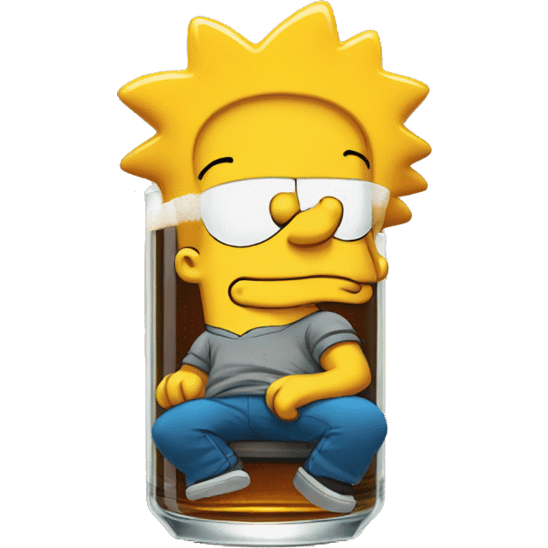 Bart simpson beer emoji