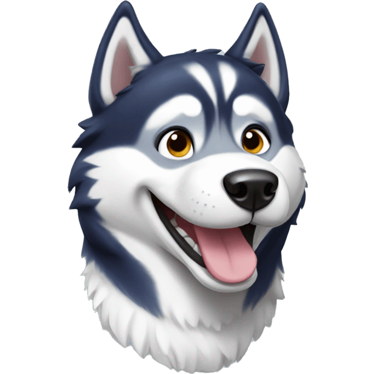 happy husky emoji