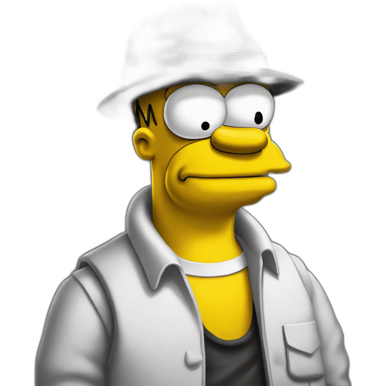 Homer Simpson as a gangster emoji