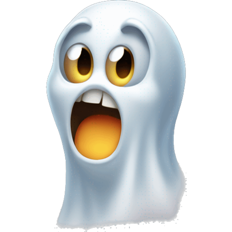 casper the ghost scaring a child emoji