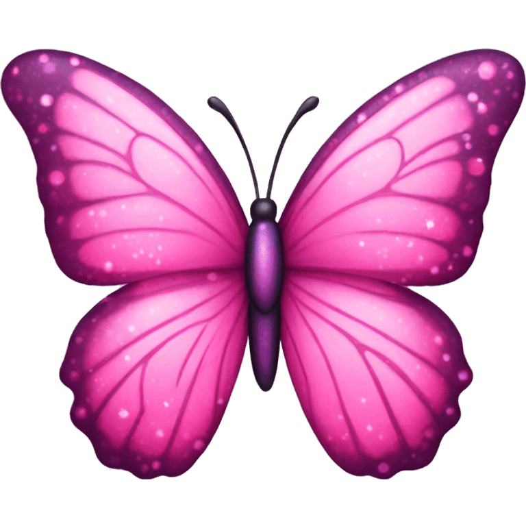 pink sparkle butterfly emoji