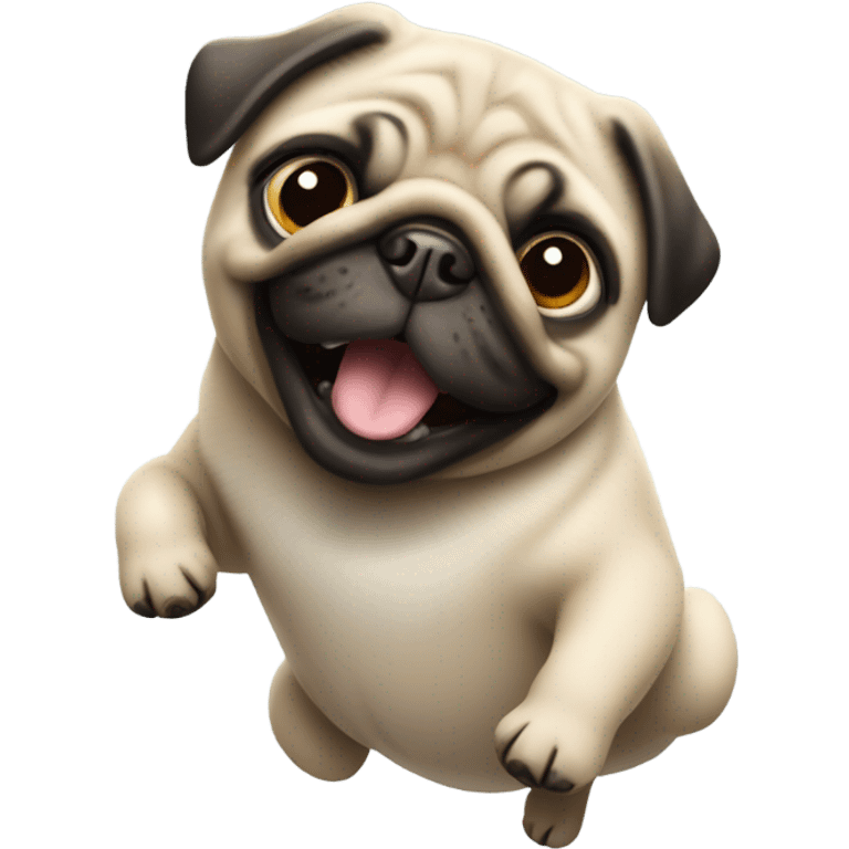 Dancing pug emoji