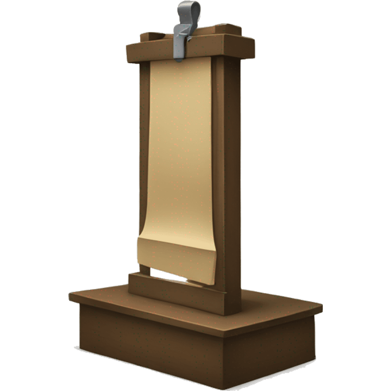 cartoon guillotine emoji