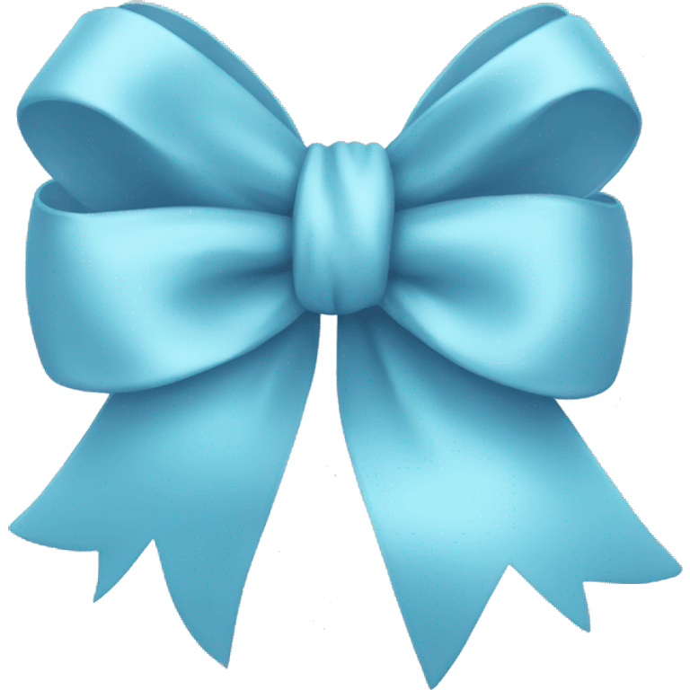 light blue bow emoji