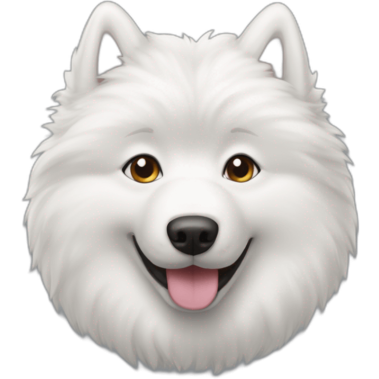 smiling-samoyed-head-only emoji