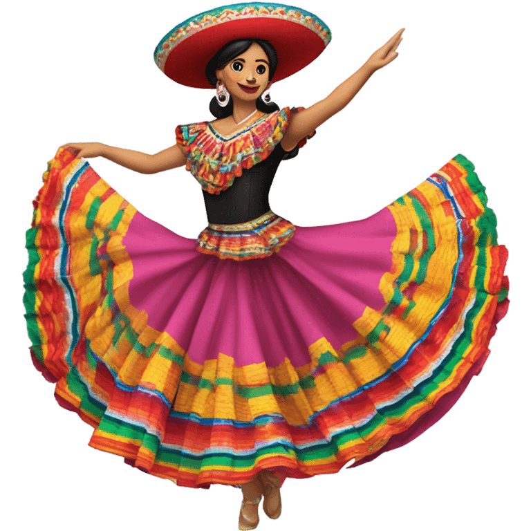 Mexican folklorico dancer emoji