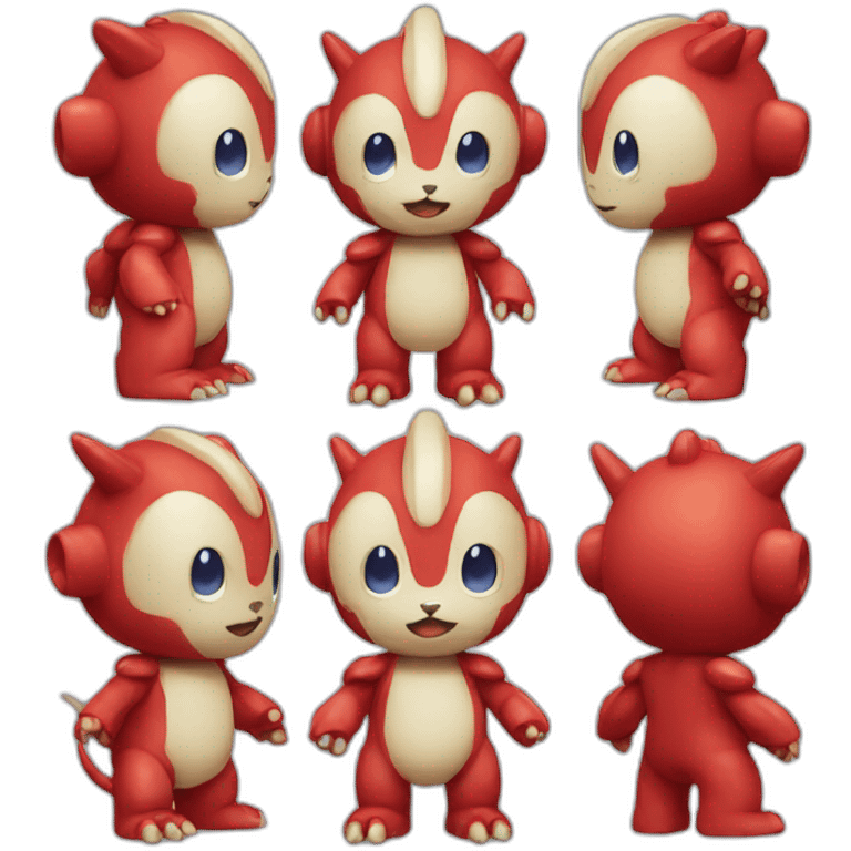 red baby Digimon creature emoji