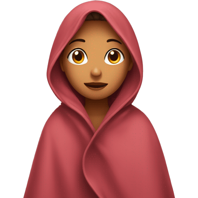 girl under blanket emoji