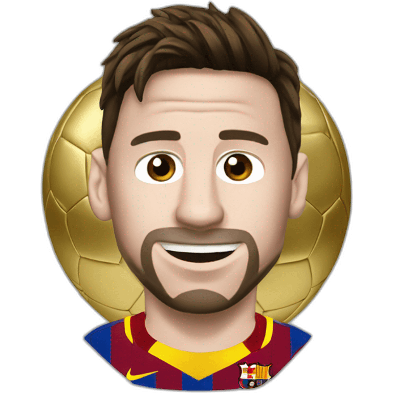 Messi ballon d'or emoji