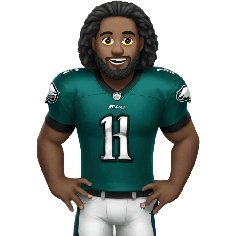 Me in an eagles jersey  emoji