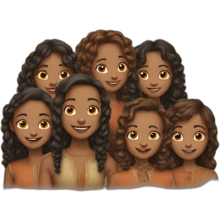 seven brothers and four sisters emoji