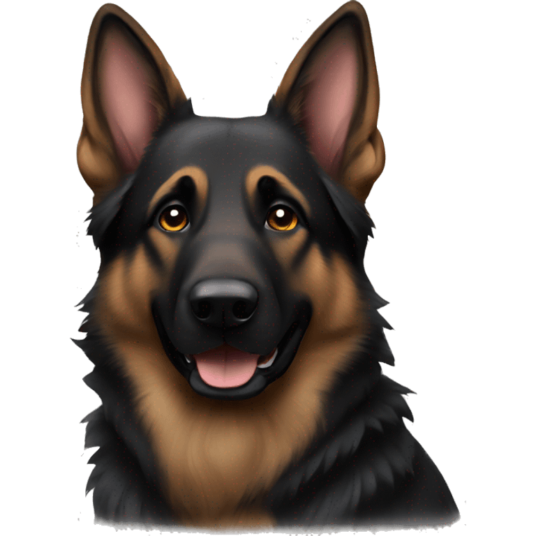 dark german shepherd  emoji