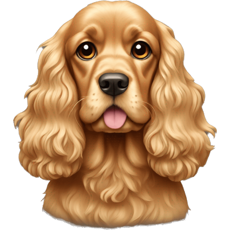 Golden cocker spaniel  emoji