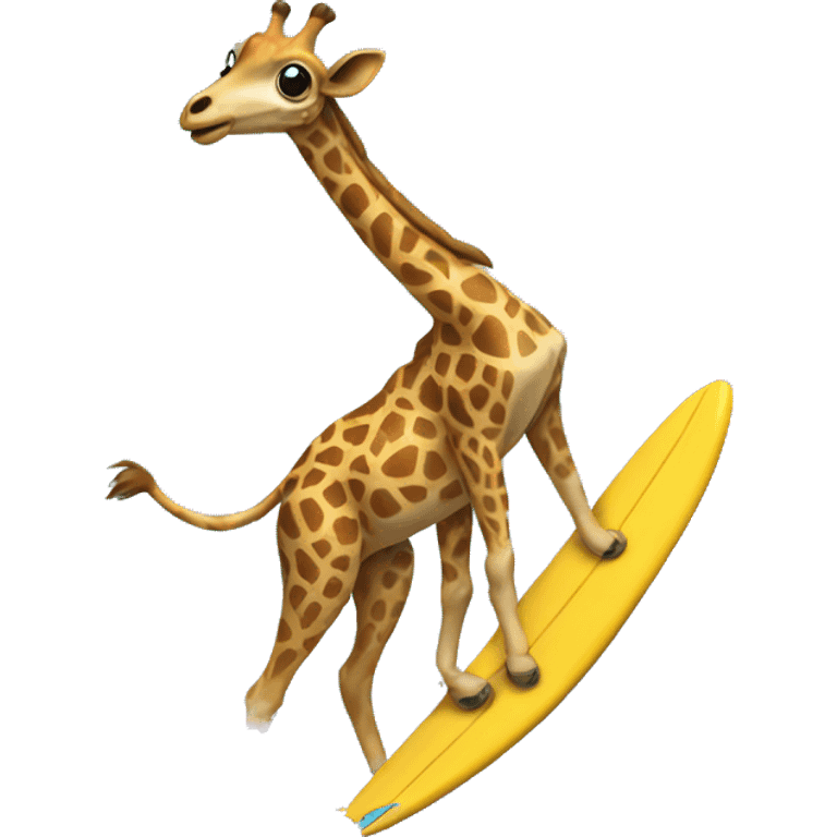 Surfing giraf emoji