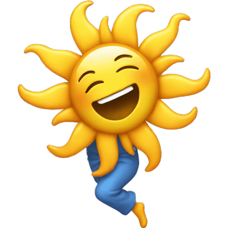 Sun dancing emoji