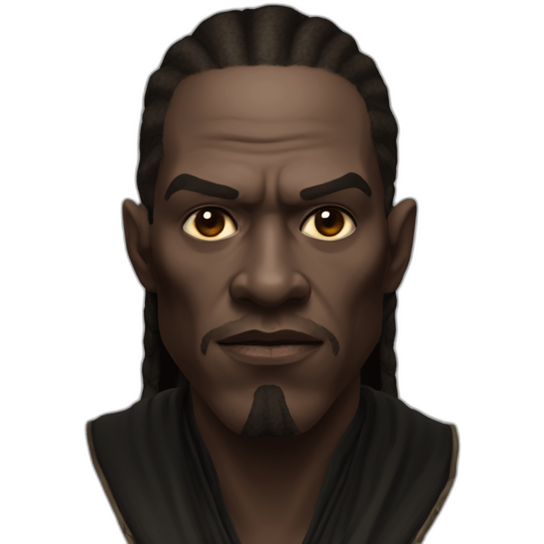 hyperrealist sith jedi in world of warcraft without facial hair emoji