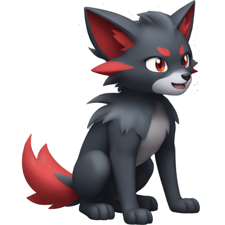 Litten-Zoroark-Mightyena-Zorua full body emoji