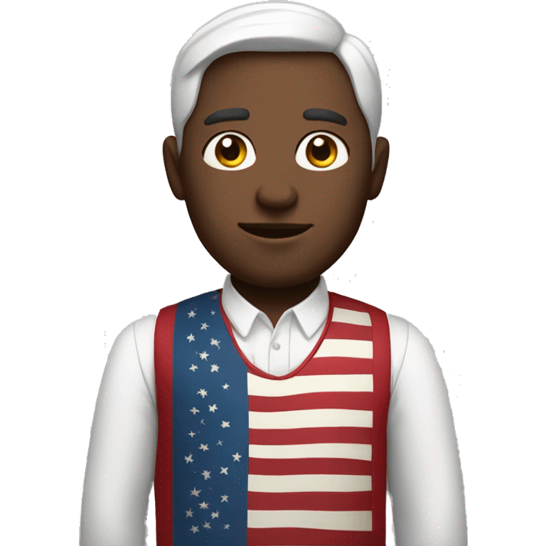 white skin man in Americans dress emoji