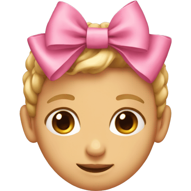 A pink bow emoji