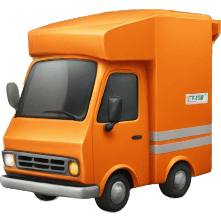 ORANGE delivery truck emoji