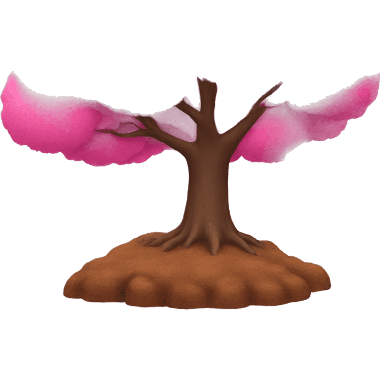 Pink tree emoji