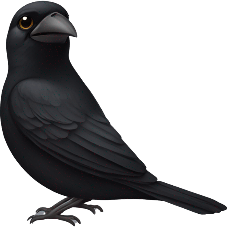 black sparrow  emoji