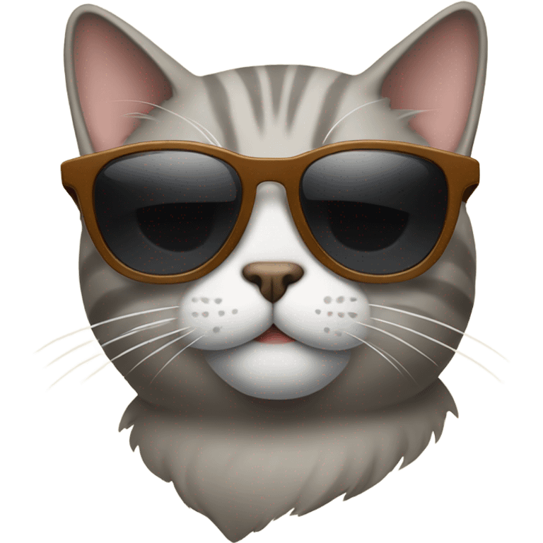 Cat with sunglasses emoji