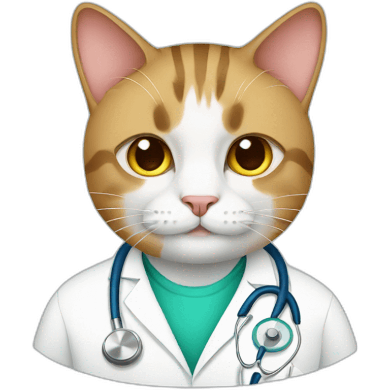 Doctor cat emoji