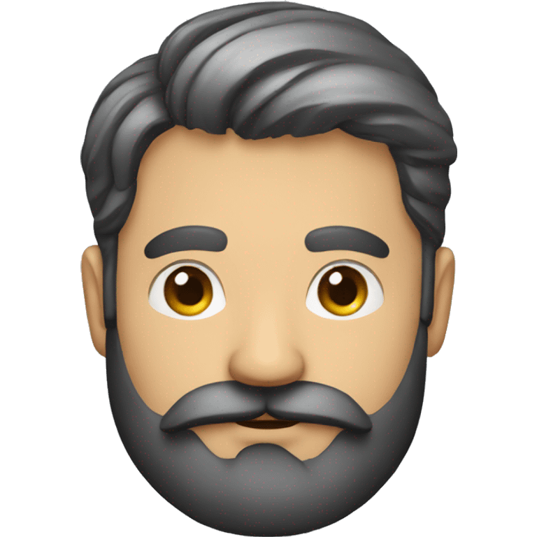 A handsome man with dense moustache and beard inspired by KGF movie character  emoji