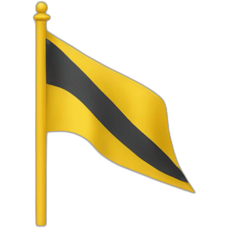 Yellow flag right side  emoji