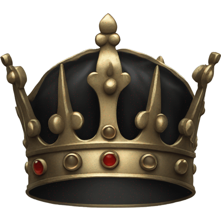 Black crown (only the crown) emoji