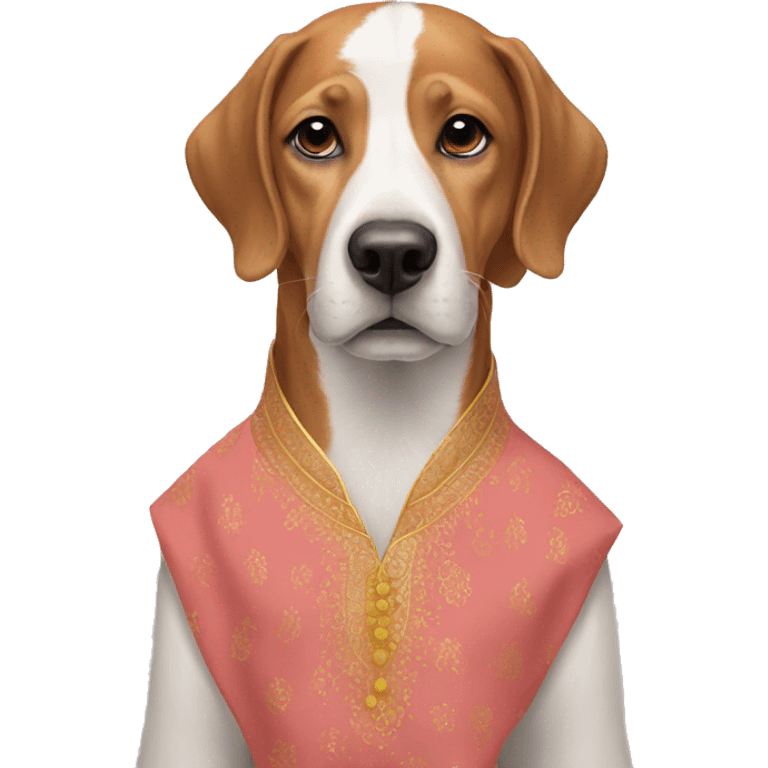 Dog wearing kurta pajaama  emoji