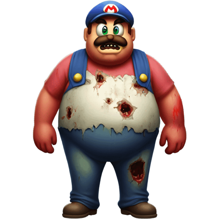 Fat mario body zombie emoji