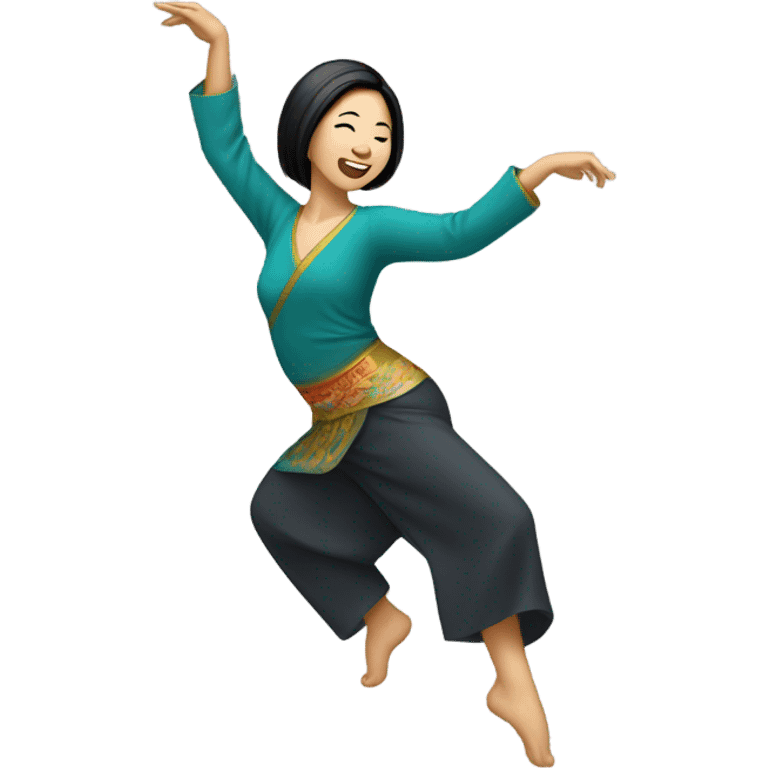 asian woman dancing emoji