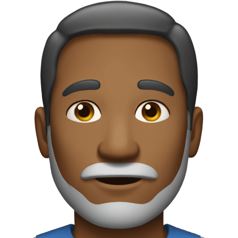 Man without beard and mustache  emoji