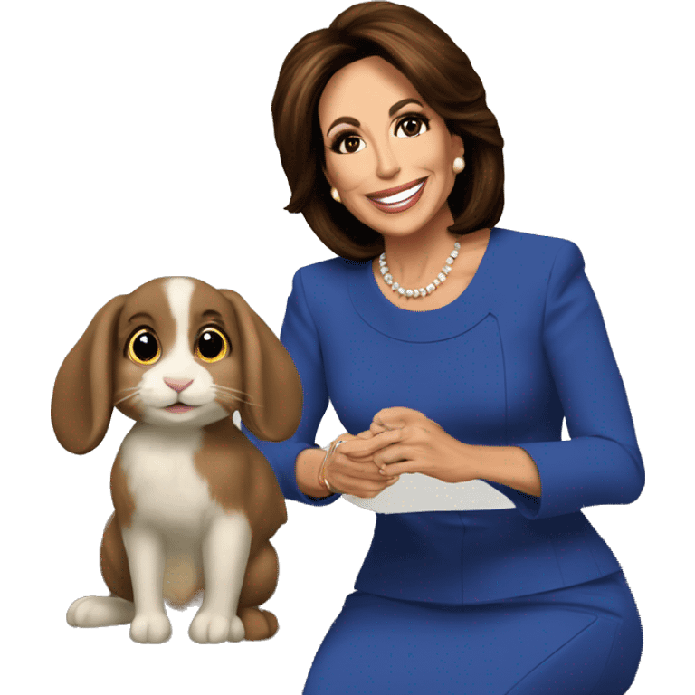 jeanine pirro interviewing rabbit emoji