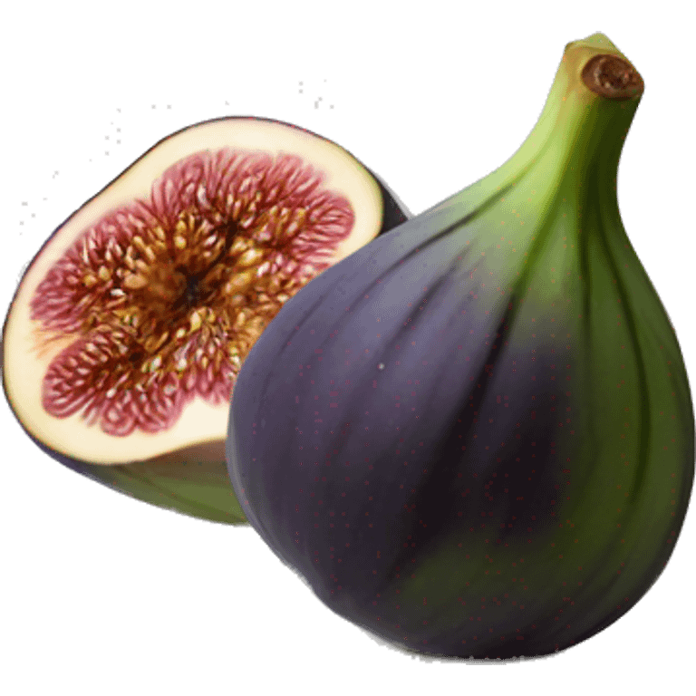 fig on a plate emoji