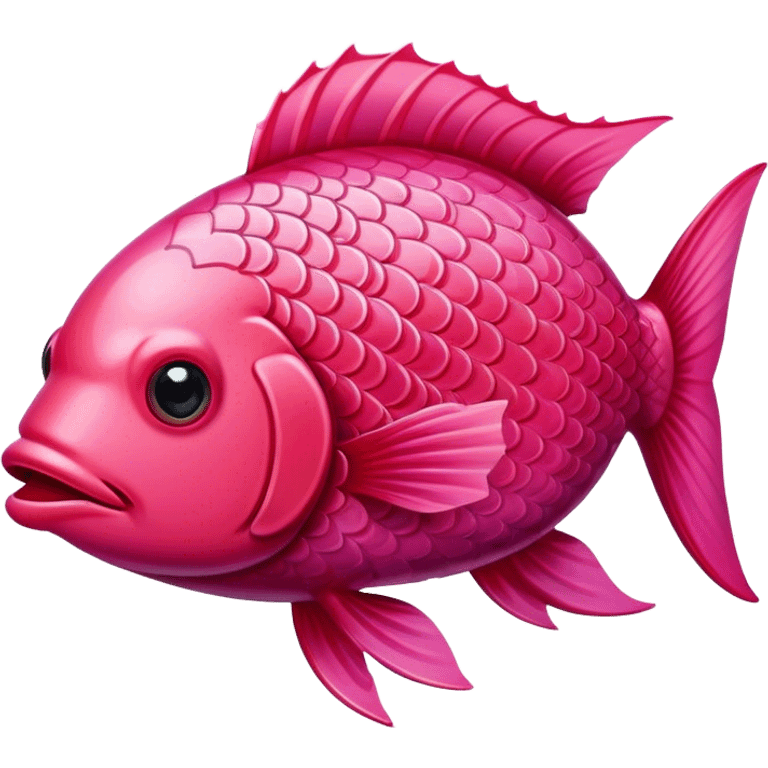 cherry pink-fish emoji