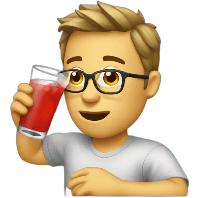 drinking-vodka emoji