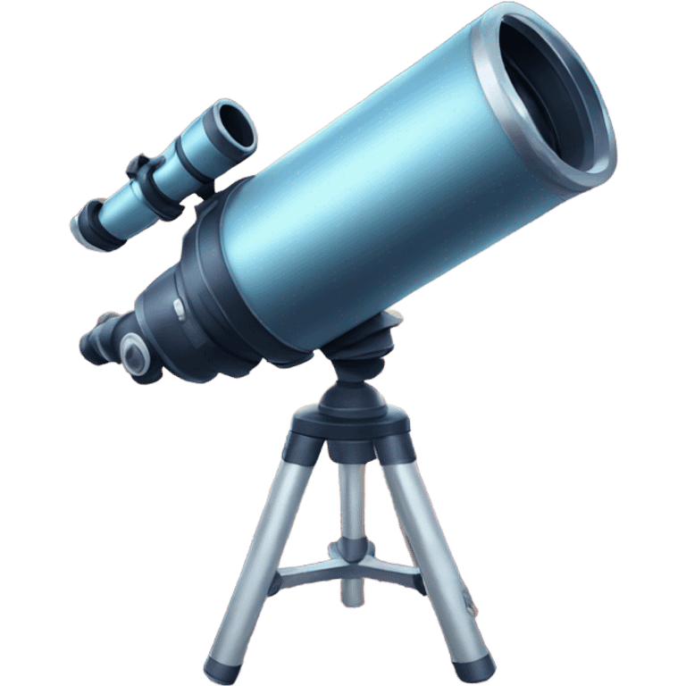 Telescope with stars reflecting in lens emoji