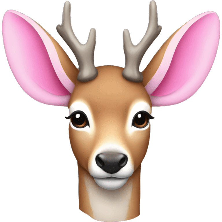 a deer with pink wings emoji