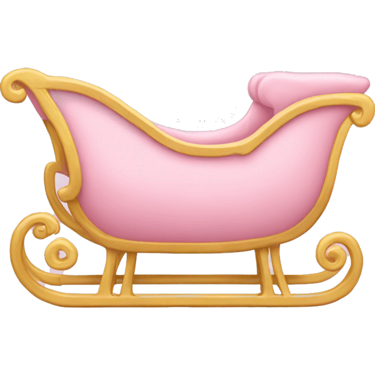 light pink sleigh emoji