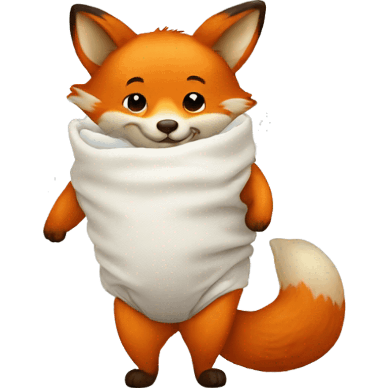 fox in diaper emoji